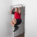 Body-Solid Tools PUB34 Chin Up Bar Front View Chin Up With Straps Cross Legs