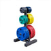 Body-Solid WT46 Olympic Weight Tree 3D View With Plates
