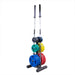 Body-Solid WT46 Olympic Weight Tree 3D View With Plates And Bars