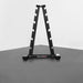 BodyKore G233 Signature Series Commercial Beauty Bell Dumbbell Rack Front View