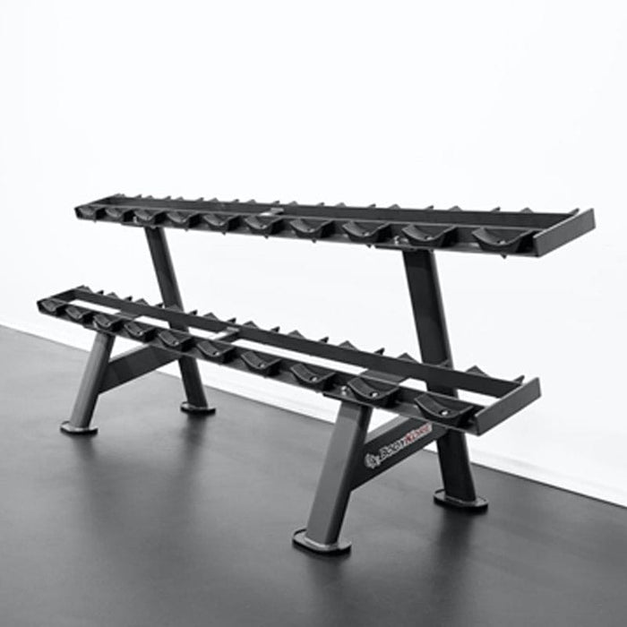 BodyKore G241 5-50lb Dumbbell Rack Front Side View