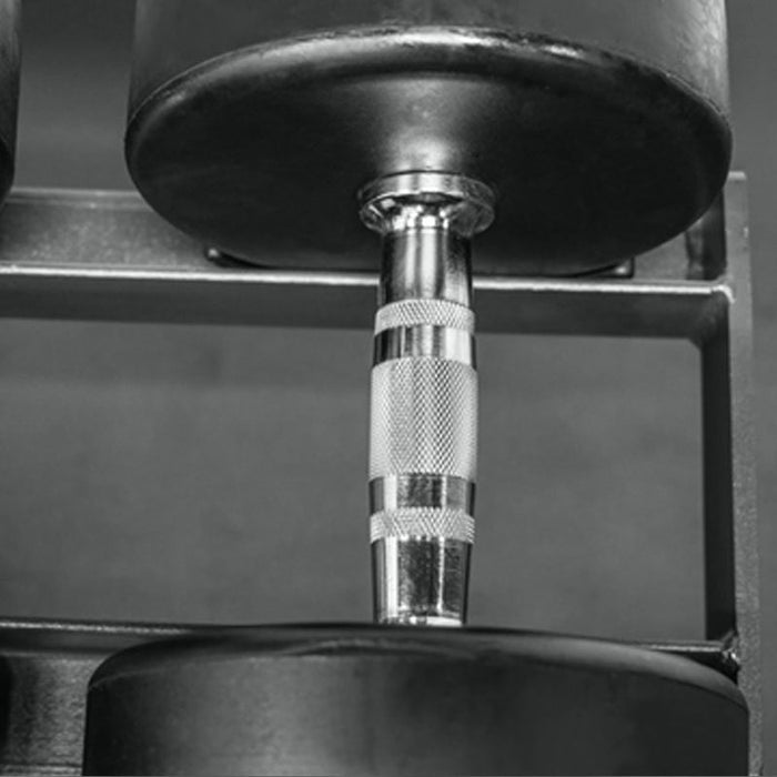 BodyKore G241 5-50lb Dumbbell Rack Single Dumbbell Close
