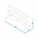 BodyKore G242 5-70lb Dumbbell Rack Dimensions