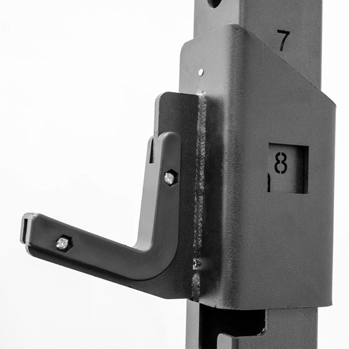 BodyKore G703 Foundation Series Squat Cage Bar Pegs, Land Mine, J Hooks, Band Hooks Included