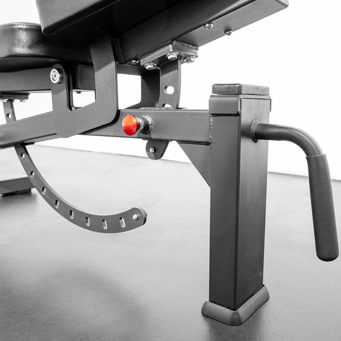 BodyKore G705 Foundation Series Adjustable Bench Front View Close Up