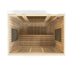 Dynamic Saunas DYN-6440-01 Bergamo Dynamic Low EMF Far Infrared Sauna Top Front Inside