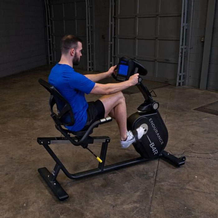 Endurance by Body-Solid Recumbent Bike B4RB Rear Side View