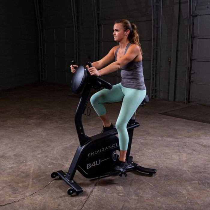 Endurance by Body-Solid Upright Bike B4UB 3D View Facing Left
