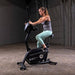 Endurance by Body-Solid Upright Bike B4UB Front Side View Facing Left
