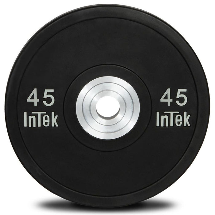 Intek Strength Armor Series Black Urethane Bumper Plate Set - 45 lb