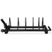 Intek Strength Horizontal Bumper Plate Rack Holds Four Pairs Front View