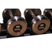 Intek Strength Kraft Steel Raw Dumbbell Sets 3D View - 45 and 50 lbs