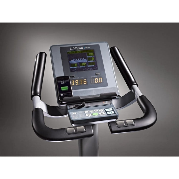 LifeSpan Fitness C7000i Commercial Upright Bike With iPhone