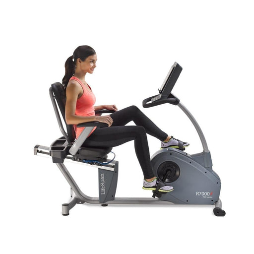 LifeSpan Fitness R7000i Commercial Recumbent Bike Side View