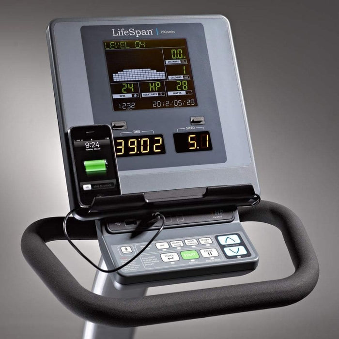 LifeSpan Fitness R7000i Commercial Recumbent Bike With iPhone