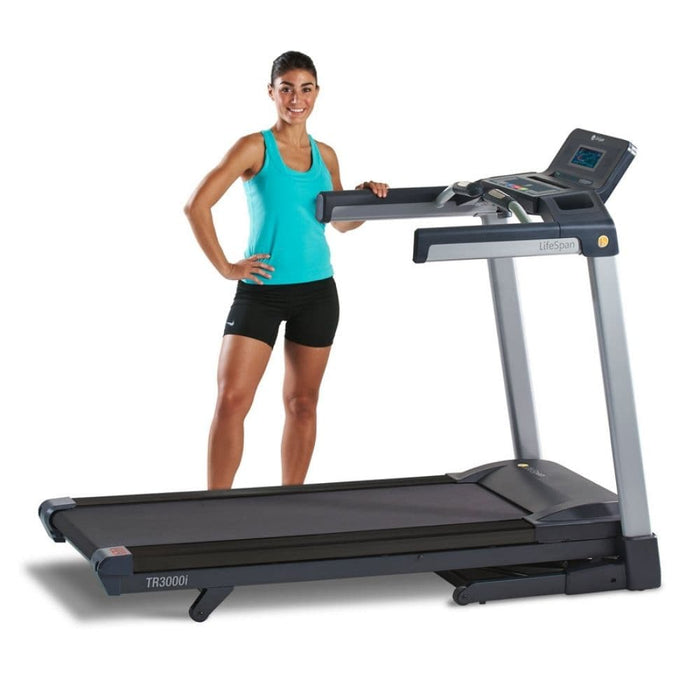 LifeSpan Fitness TR3000i Folding Treadmill Standing