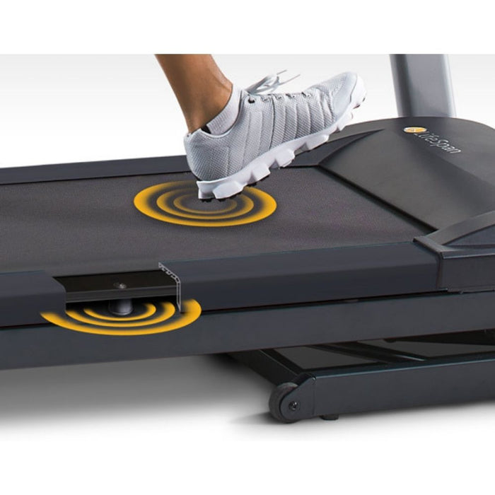 LifeSpan Fitness TR5500i Folding Treadmill Eliminates Vibrations at the Console