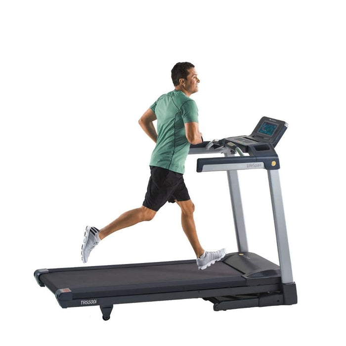 LifeSpan Fitness TR5500i Folding Treadmill Moving