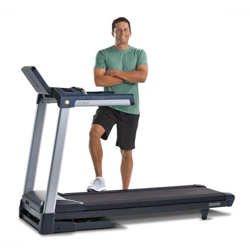 LifeSpan Fitness TR5500i Folding Treadmill Standing