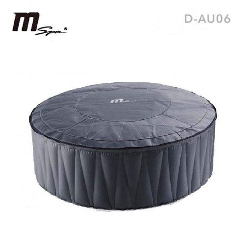 MSpa D-AU06 Aurora 6-Person Inflatable Bubble Hot Tub Front View With Cover