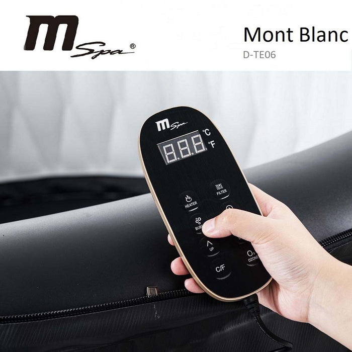 MSpa P-MB049 Mont Blanc 4-Person Inflatable Bubble Hot Tub Wireless Control