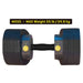 MX Select MX55 Dumbbell System Max Weight