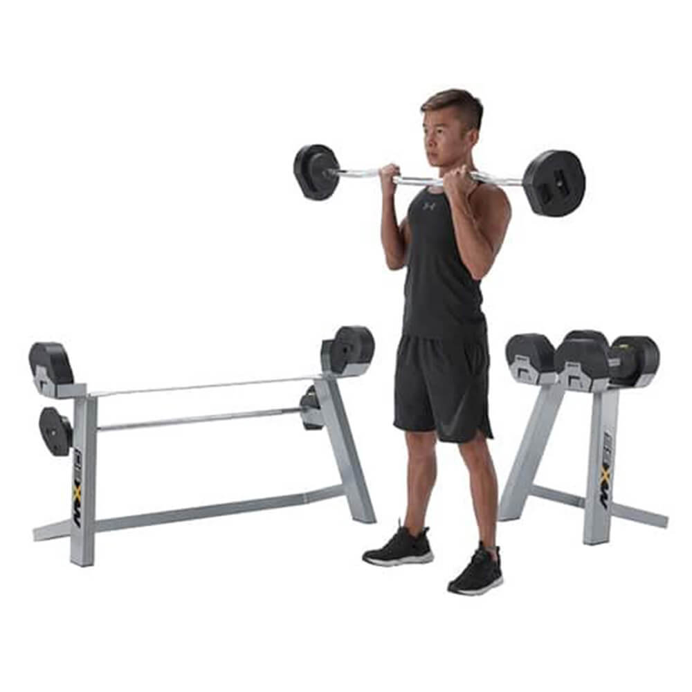 MX Select MX80 Adjustable Barbell & EZ Curl Bar — Strength