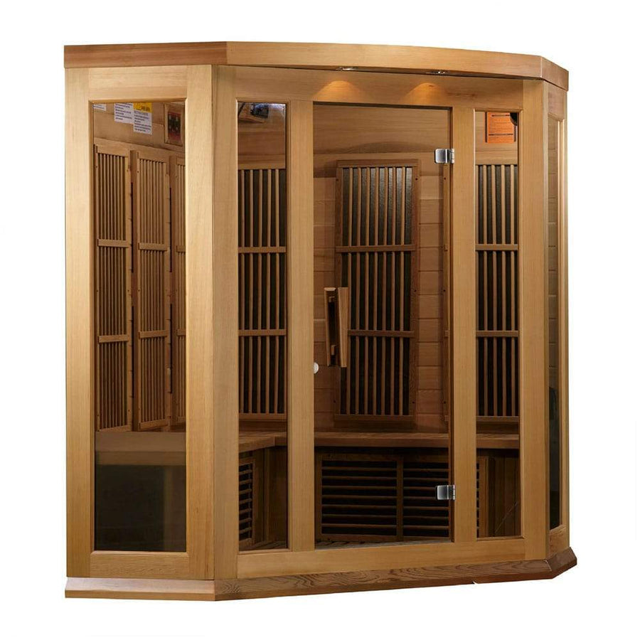 Maxxus Avignon 3-Person Corner Near Zero EMF Infrared Sauna MX-K356-01-ZF