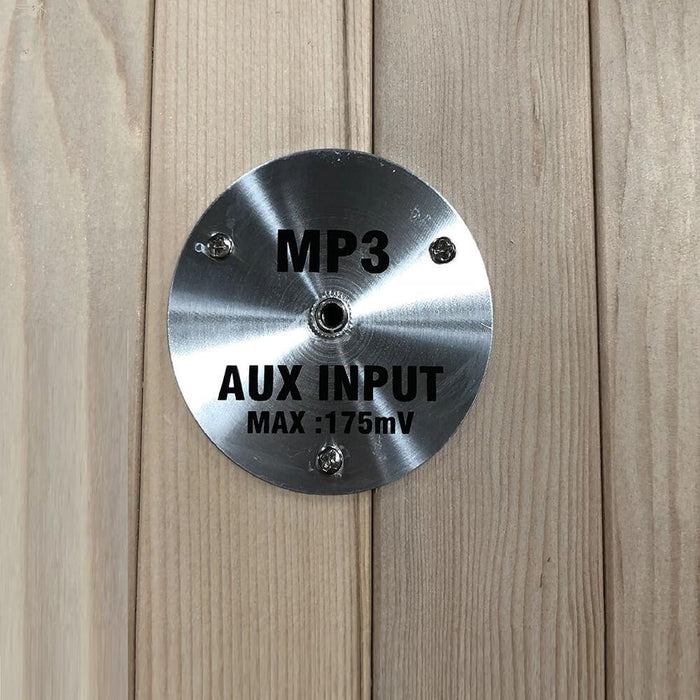 Maxxus Seattle Low EMF FAR Infrared Sauna MX-J206-01 MP3 AUX Connection