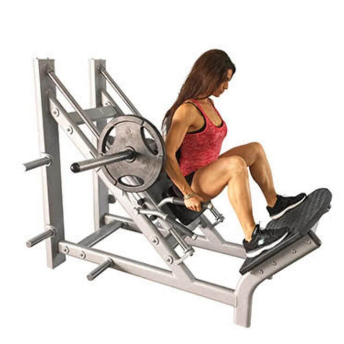 Muscle D Fitness MD-CH MD Series 45 Degree Linear Calf_Hack Machine 3D View Close Up