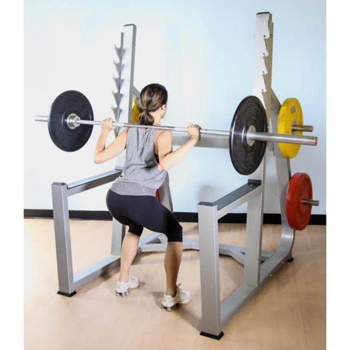 Muscle D Fitness MD-SR Squat Rack 3D View With Model