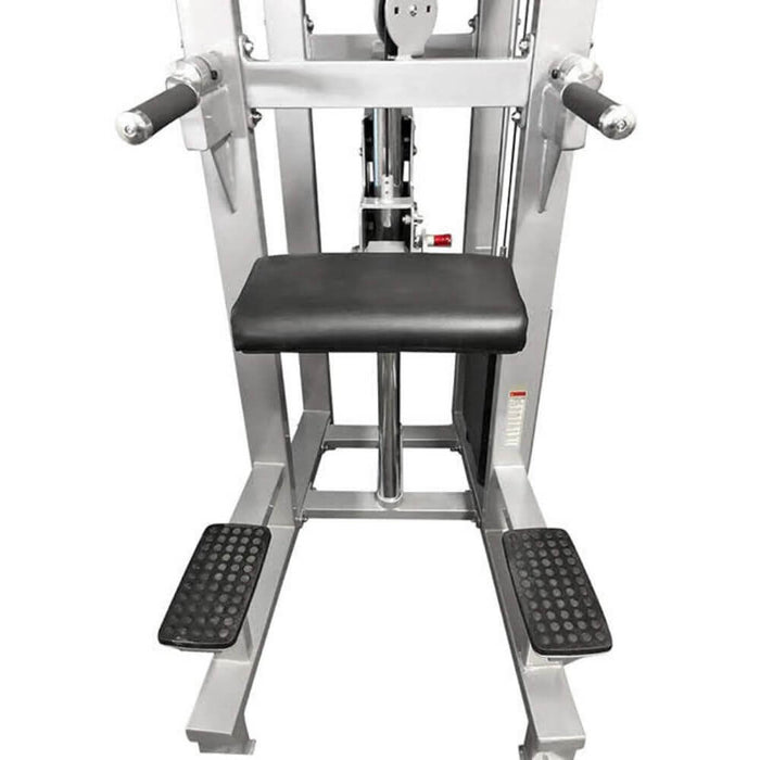 Muscle D Fitness MDD-1008A Dual Function Line Weight Assisted Chin_Dip Combo with Roller Bearings Front View
