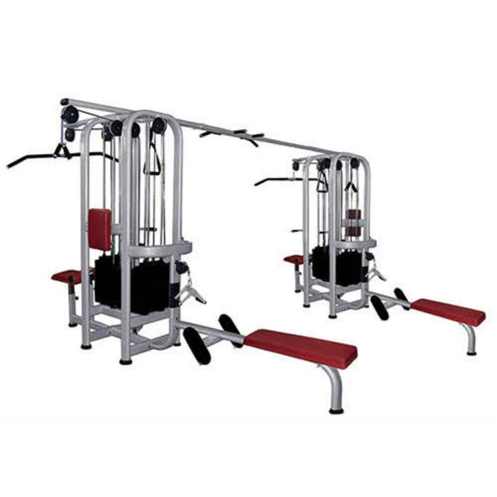 Muscle D Fitness MDM-8R Multi Stations Standard 8-Stack Jungle Gym 3D View
