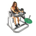 Muscle D Fitness MDP-1018 Power Leverage Seated Arm Curl Exercise Arms Extended Close Up View