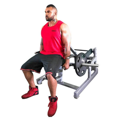 Muscle D Fitness MDP-1032 Power Leverage Seated Standing Shrug 3D View With Model