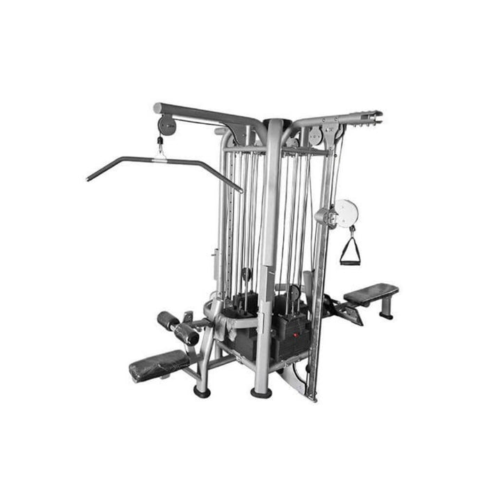 Muscle D Fitness Multi Stations Deluxe 8-Stack Jungle Gym Version A Back View