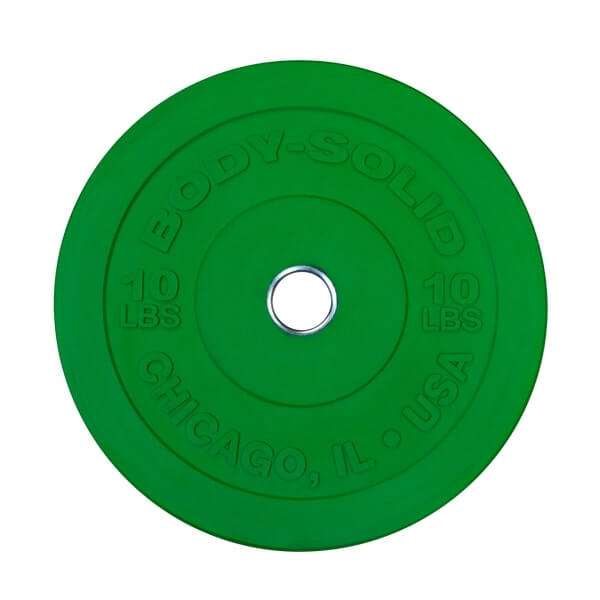 Body-Solid OBPXC10 Chicago Extreme Green 10lb Bumper Plate