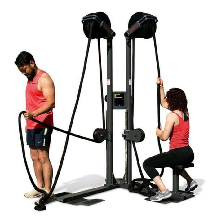 Ropeflex RX2500D Dual Station Rope Trainer Standing And Sitting