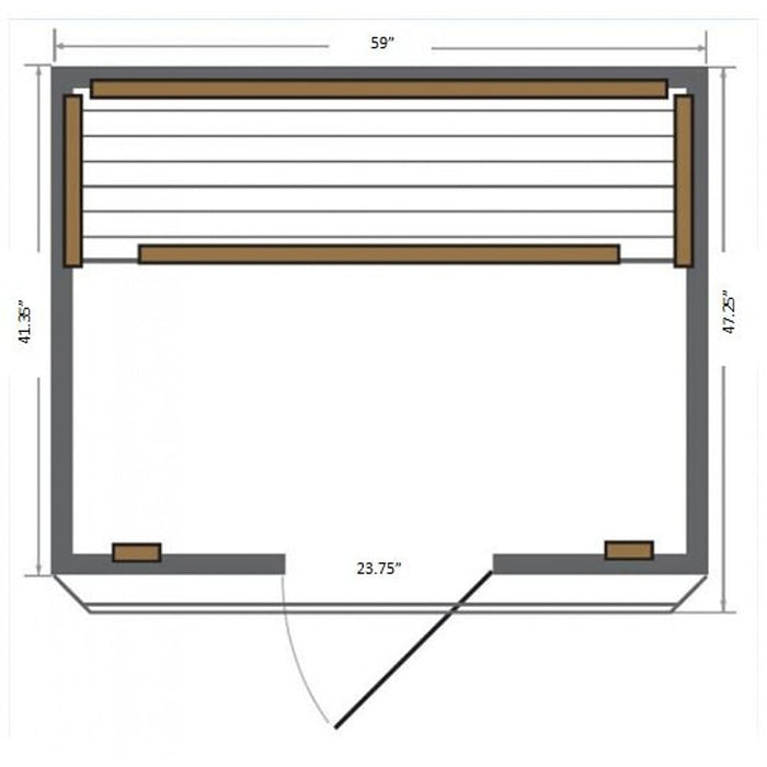 SunRay HL300K Savannah Dimensions