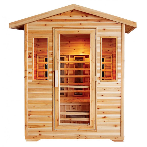 SunRay Cayenne HL400D 4 Person Outdoor Infrared Sauna — Strength