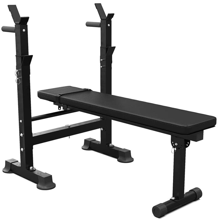 Synergee Adjustable Weight Bench with Barbell Rack 3D View