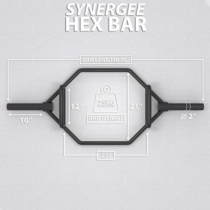 Synergee Hex Trap Bar 25 Kg Specs