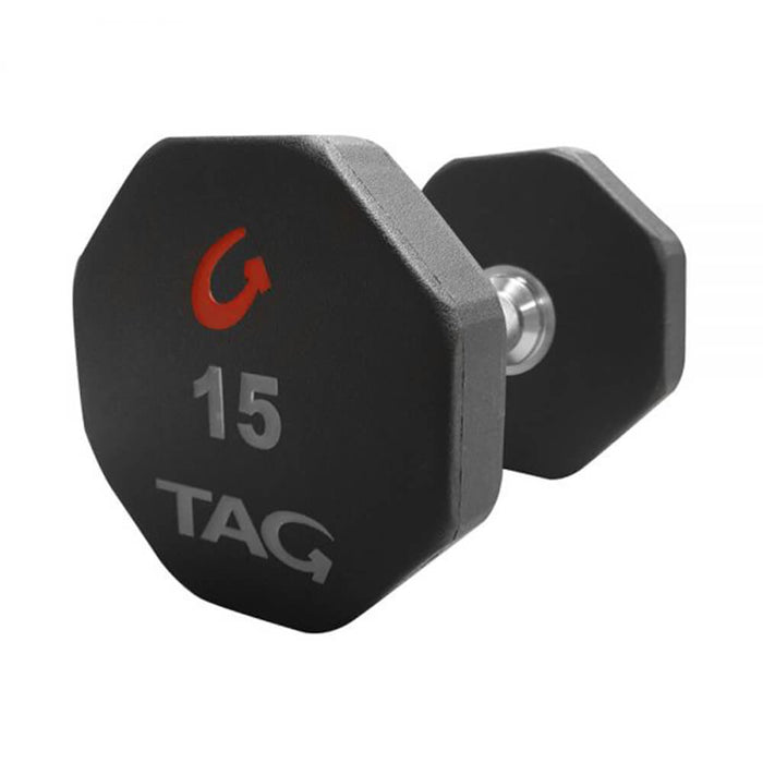 TAG 8-Sided Premium Ultrathane Dumbbell Sets 3D View