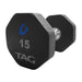 TAG Fitness 8 Sided Rubber Dumbbells Set 3D View