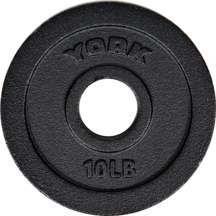York Barbell 2 Inch Cast Iron Olympic Plates - 10lb Plate