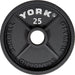 York Barbell 2 Inch Cast Iron Olympic Plates - 25lb Plate