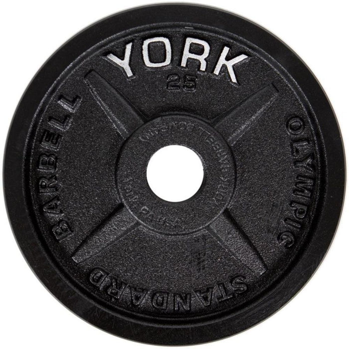 York Barbell Legacy Milled Cast Iron Plate 25 lbs