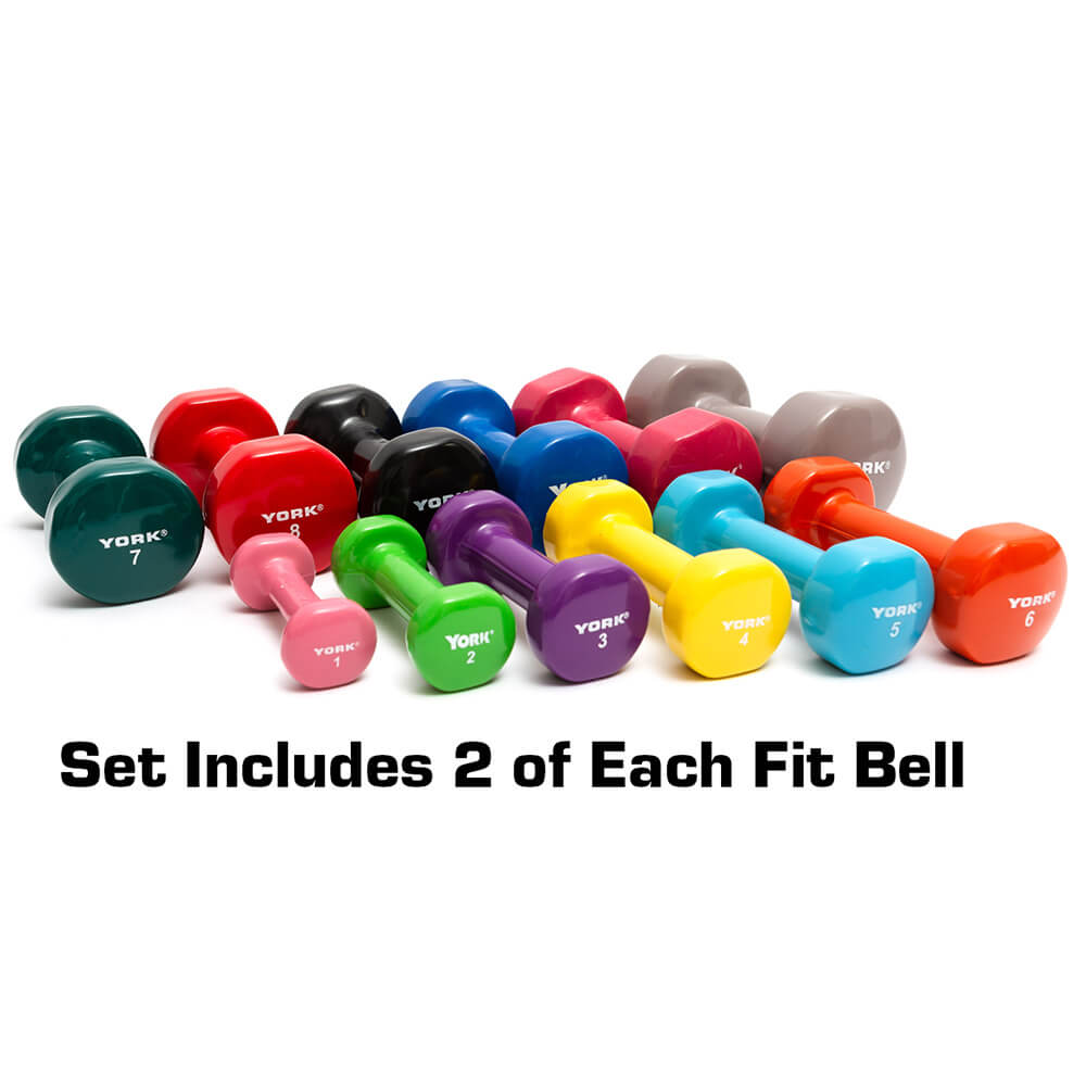 York Barbell Vinyl Dumbbell Set Buy Online Strength Warehouse USA