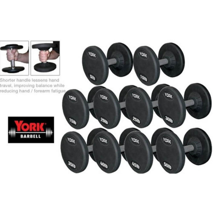York Barbell 26130 Pro Style Dumbbell Sets