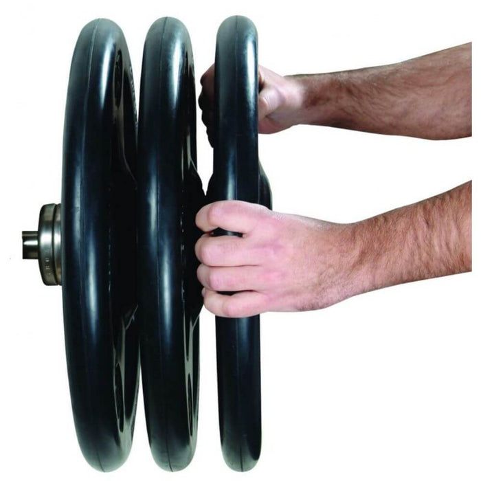 York Barbell 29010 Iso-Grip Steel Olympic Plate 3D View
